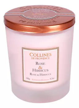Ароматическая свеча Rose &amp; Hibiscus (роза и гибискус): свеча 180г