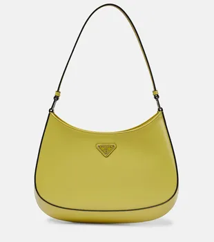 Cleo Маленькая кожаная сумка через плечо Prada, Cedro
