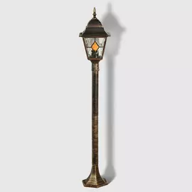 Светильник садовый Amber Lamp 8017LHB IP44 E27 100Вт напольный, черное золото