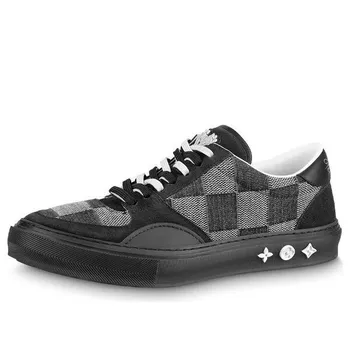 Кроссовки ollie sneakers 'black plaid mesh' Louis Vuitton, черный
