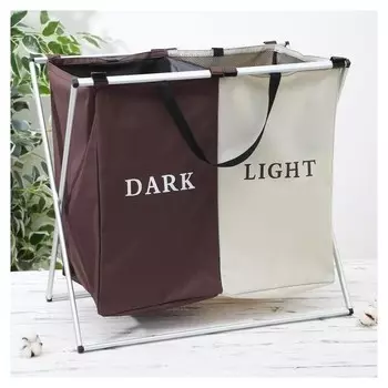 Корзина для белья двойная Dark Or Light
