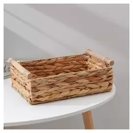 Корзина для хранения доляна «Рита», плетёная, 31×20×11 см