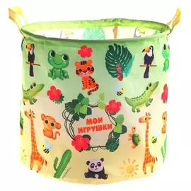 Корзина для игрушек «Животный мир» 33х33х31 см