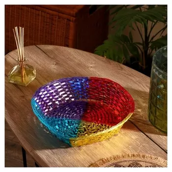 Корзинка для фруктов "Майсун" алюминий, 31х31х8 см
