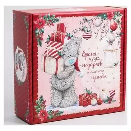 Коробка подарочная складная "Happy New Year", Me To You, 23,5 X 25 X 10,5 см