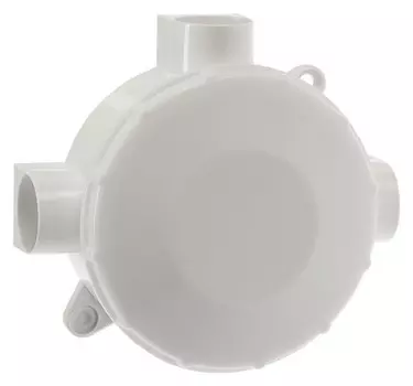 Коробка распределительная Tundra, 70х35 мм, Ip42, трехрожковая, для откр., установки