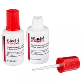 Корректирующая жидкость Attache Economy 22г на быстросохн. основе, кисточка