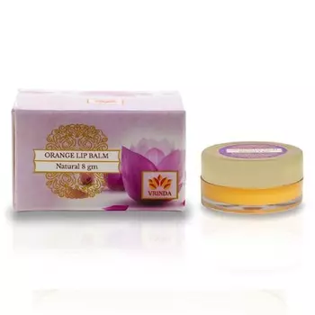 Апельсиновый бальзам для губ (8 г), Orange Lip Balm, произв. Vrindaam