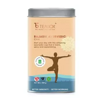 Аюрведический чай Раджасик (250 г), Rajasik Ayurvedic Chai, произв. Teabox