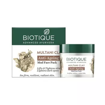 Антивозрастная маска для лица с Мултани Митти (75 г), Multani Clay Anti-Ageing Mud Face Pack, произв. Biotique