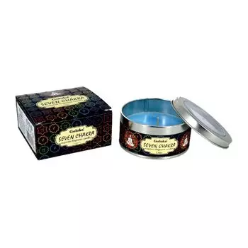 Ароматическая свеча Седьмая чакра (70 г), Seven Chakra Exquisite Fragrance Candle, произв. Goloka