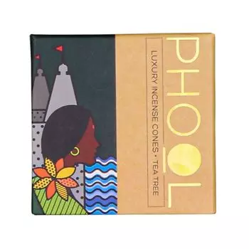 Ароматические конусы Чайное дерево (40 шт), Natural Incense Cones Tea Tree, произв. Phool
