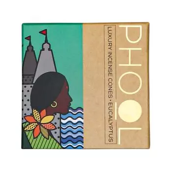 Ароматические конусы Эвкалипт (40 шт), Natural Incense Cones Eucalyptus, произв. Phool