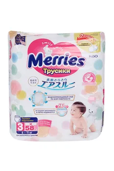 Подгузники-трусы Мэррис М (6-11 кг), 58 шт
