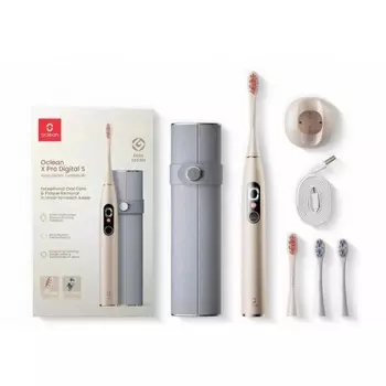 Электрическая зубная щетка Комплект Oclean X Pro Digital Set (Золотой)