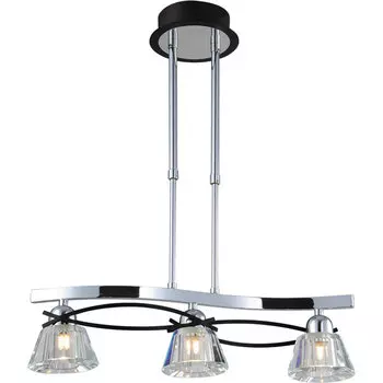 Люстра на штанге N-Light N-Light 8910 89103-3 chrome + wengue (blue LED)