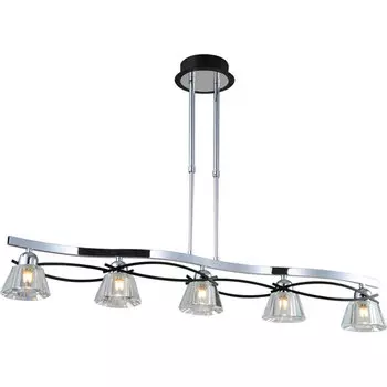 Люстра на штанге N-Light N-Light 8910 89103-5 chrome + wengue (blue LED)