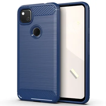 Для Google Pixel 4A 4G чехол для телефона противоударный матовый чехол для pixel4a 4g google мягкие силиконовые защитные чехлы для телефонов For Pixel 4A 4G чёрный