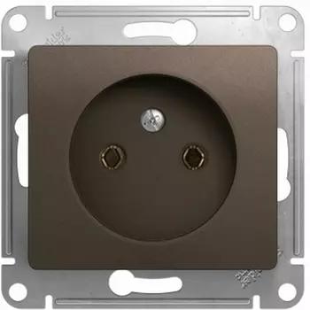 Розетка без заземления (шоколад) Systeme Electric Glossa GSL000841