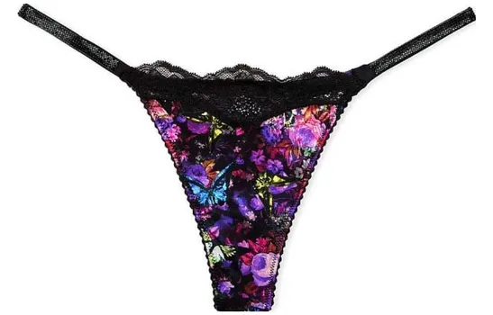 Женские трусы Victoria's Secret, цвет Butterfly floral print