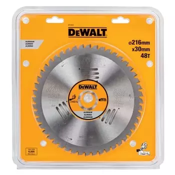 Диск пильный по алюминию DeWalt Extreme 216/30 48 TCG -5° DT1914-QZ