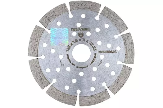 Диск алмазный Kronger Universal K 125*1,8*11*22.23мм 00-00004178