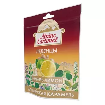 Альпийская карамель леденцы Имбирь-Лимон 75 г