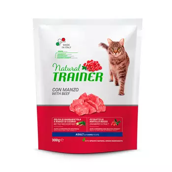 TRAINER Natural Adult Beef Корм сух.с гов.д/кошек 1,5кг