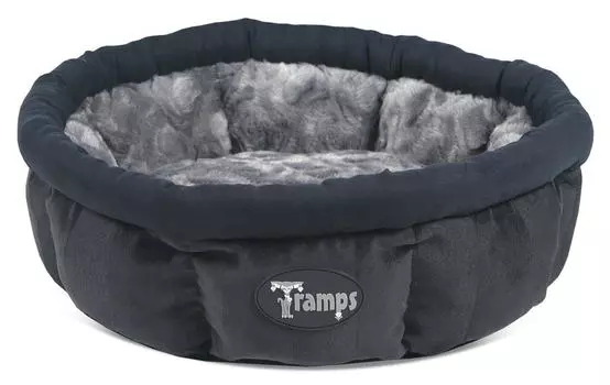 TRAMPS Лежак для кошек круглый "Aristocat Ring", черный, 45х45х16см (Великобритания)