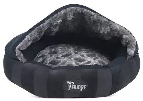 TRAMPS Лежак для кошек с крышей "Aristocat Dome Bed", черный, 45х45х30см (Великобритания)
