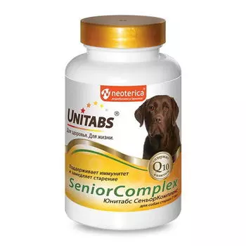 ЭКОПРОМ UNITABS SeniorComplex Q10 Витамины д/собак старше 7лет 100таб/уп