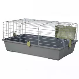 VOLTREGA Клетка для грызунов (930), серо-жёлтая, 80x46x36см (Испания)
