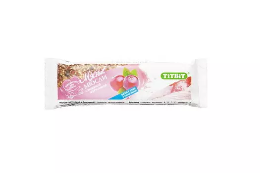 TIT BIT Berry Мюсли с индейкой и брусникой д/собак 40г