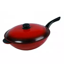 Сковорода 300 с одним лит.ушком и крышкой WOK (ЛW30уpк) tr-248413