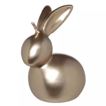 Свеча, 11 см, золотистая, Зайчик, Easter gold