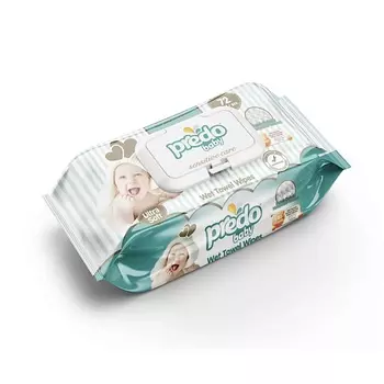 PREDO Детские влажные салфетки Sensitive care 72.0