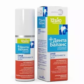 ДЕНТАБАЛАНС Спрей от кровоточивости десен с пробиотиком 40.0