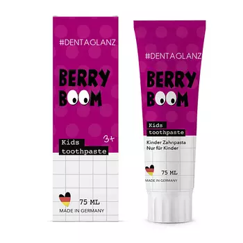#DENTAGLANZ Детская зубная паста Berry Boom Kids Toothpaste