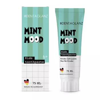 #DENTAGLANZ Детская зубная паста Mint Mood Kids Toothpaste