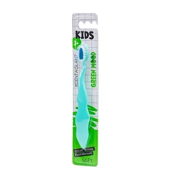 #DENTAGLANZ Детская зубная щетка Green Mood Color Brook Toothbrush