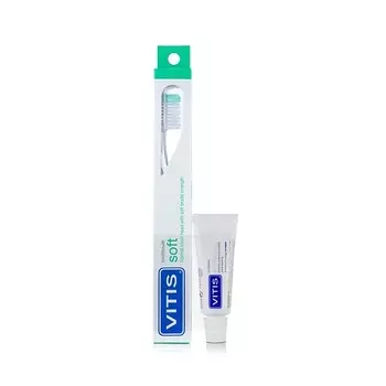 DENTAID Зубная щётка VITIS Soft/souple + Зубная паста VITIS 1