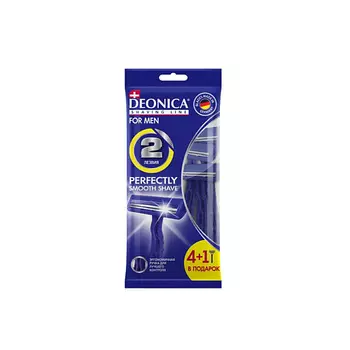 Deonica DEONICA Бритва безопасная одноразовая Стандарт 2 лезвия FOR MEN 5