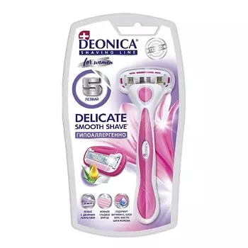 Deonica DEONICA Бритва безопасная со сменной кассетой 5 лезвий FOR WOMEN 1