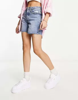 Синие шорты до середины бедра Levi's 501 original