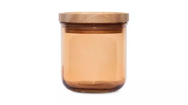 Банка с крышкой Madera, цвет корица