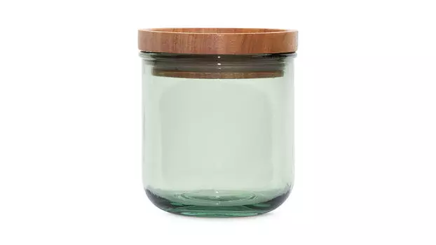 Банка с крышкой Madera, цвет зеленый