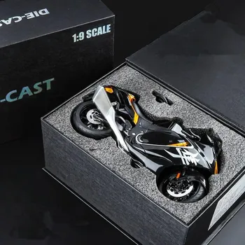 1/9 Suzuki Hayabusa CSX-1000R 2023 модель мотоцикла литой игрушечный мотоцикл светло-серый 1/9-Size:23*8*13.5cm чёрный/красный