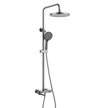 Душевая стойка Shevanik S4726T оружейная сталь