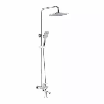 Душевая стойка Shevanik S8136F белая/хром