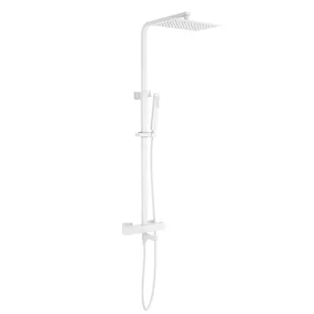 Душевая стойка Timo Tetra-thermo SX-0169/16 с термостатом, белый матовый